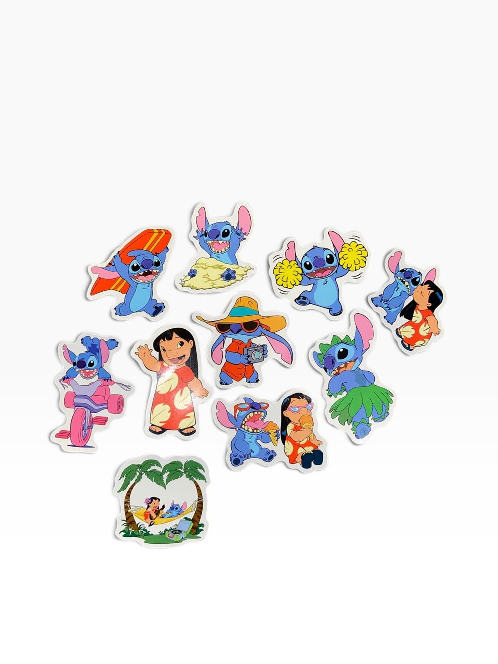 20 Pack Lilo & Stitch Blue Character Sticker Pack - Kids Toys